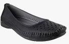 Mochi Black Regular Loafers Women