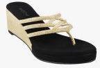 Mochi Gold Wedges Women