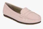 Mode By Red Tape Pink Synthetic Leather Regular Loafers Women