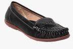 Msc Black Regular Loafers Women