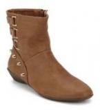 My Foot Ankle Length Camel Boots Women