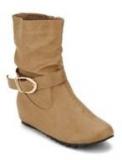 My Foot Ankle Length Khaki Boots Women