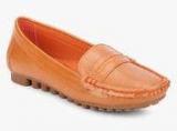 My Foot Orange Moccastns Women