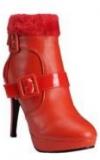 Nell Ankle Length Red Boots women