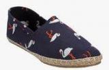 Nell Navy Blue Moccasins Women