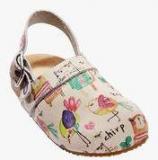 Next Beige Printed Clogs Girls