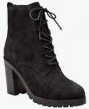 Next Black Lace Up Heel Boots Women