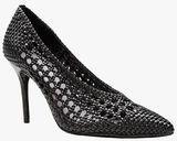 Next Black Weave Court Shoes Women