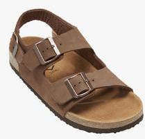 Next Brown Buckle Back Strap Sandal men