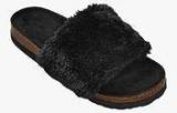 Next Faux Fur Slider Slippers Women