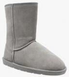 Next Faux Fur Suede Grey Boots Women