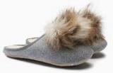 Next Felt Pom Mule Slippers Women