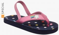 Next Girls Navy Blue & Pink Slip On girls