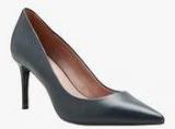 Next Leather Navy Blue Stilettos Women