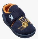 Next Navy Tractor Slippers Boys