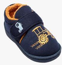 Next Navy Tractor Slippers boys