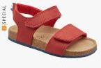 Next Red Leather Comfort Sandals Boys