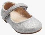 Next Silver Mary Jane Belly Shoes girls