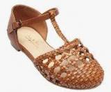 Next Woven T Bar Shoes Girls