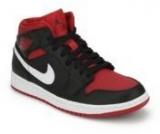 Nike Air Jordan 1 Mid Black Basketball Shoes Men