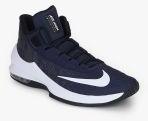 Nike Air Max Infuriate 2 Mid Navy Blue Basketball Shoes Men