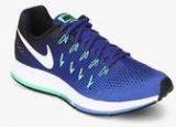 Nike Air Zoom Pegasus 33 Blue Running Shoes Men