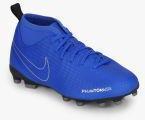 Nike Blue Phantom Vision Club Dynamic Fit Fg/Mg Football Shoes Boys