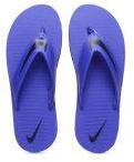 Nike Blue Solid Thong Flip Flops Men