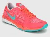 Nike Dual Fusion Tr 3 Print Orange Running Shoes Women