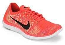 Nike Free 4.0 Flyknit Orange Running Shoes men