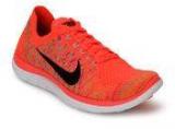 Nike Free 4.0 Flyknit Orange Running Shoes Women