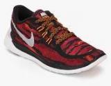 Nike Free 5.0 Print Black Running Shoes Boys