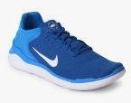 Nike Free Rn 2018 Blue Running Shoes Men