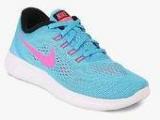 Nike Free Rn Aqua Blue Running Shoes Women