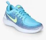 Nike Free Rn Distance 2 Blue Running Shoes Women