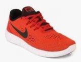 Nike Free Rn Red Running Shoes Boys