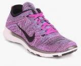 Nike Free Tr Flyknit Purple Training Shoes Women