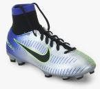 Nike Jr Mercurial Vctry 6 Df Njr Fg Silver Football Shoes Girls