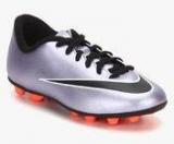 Nike Jr Mercurial Vortex Ii Fg R Silver Football Shoes Boys