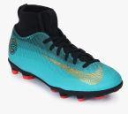 Nike Jr Superfly 6 Club Cr7 Fg/Mg Green Football Shoes Boys