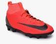 Nike Jr Superfly 6 Club Cr7 Fg/Mg Red Football Shoes Girls