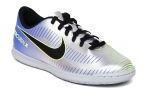 Nike Kids Silver Toned Mercurialx Vrtx Iii Neymar Indoor Court Football Shoes Boys