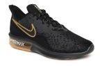 Nike Men Black Air Max Sequent 4 Sneakers