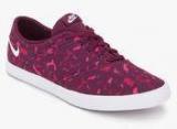 Nike Mini Sneaker Lace Print Purple Sporty Sneakers Women