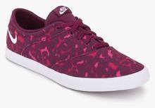 Nike Mini Sneaker Lace Print Purple Sporty Sneakers women