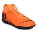 Nike Orange Synthetic Mid Top Football Shoes Girls