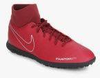 Nike Phantom Vsn Club Df Tf Maroon Football Shoes Women