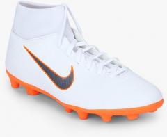 Nike Superfly 6 Club Fg/Mg White Football Shoes men