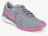 Nike W Dual Fusion Tr 3 Print Grey Training Shoes Women