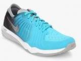 Nike W Dual Fusion Tr 4 Print Aqua Blue Training Shoes Women